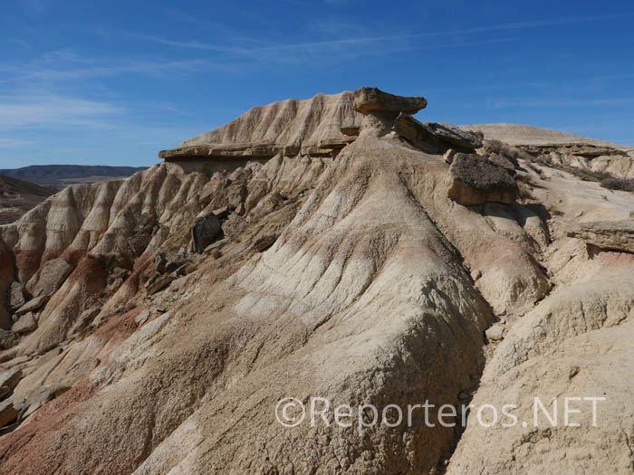 El paisaje de las Bardenas Reales es resultado de complejos procesos de erosión