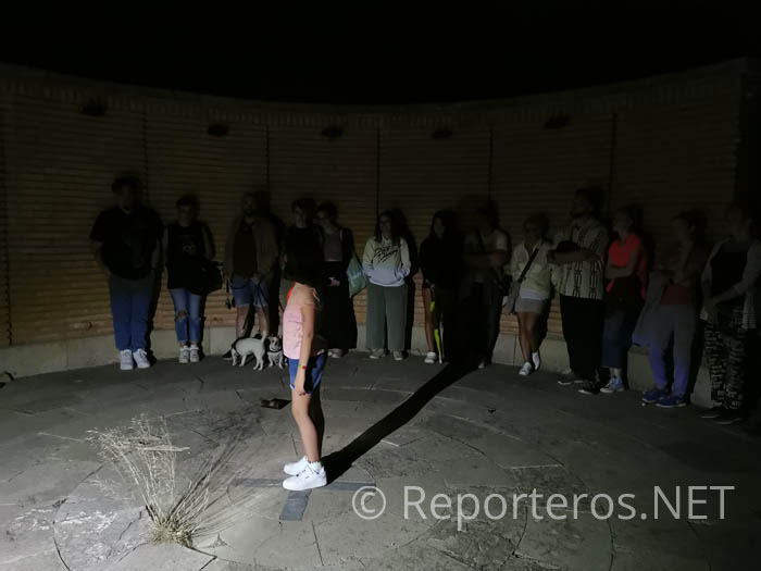 Experiencia en el interior del trujal donde está la fosa común Experiencia en el interior del trujal donde está la fosa común