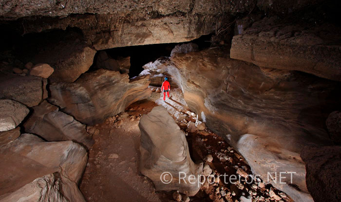 Galería en las Cuevas de Sorbas. Cortesía de Natur Sport