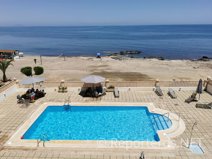 Desde la terraza de Apartamentos El Calón Playa Desde la terraza de Apartamentos El Calón Playa