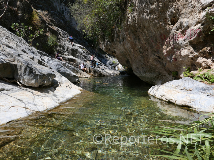 Poza de Las Palomas en Barranco Blanco Poza de Las Palomas en Barranco Blanco