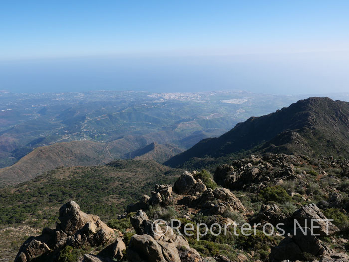 Vistas de la Costa del Sol desde el mirador Vistas de la Costa del Sol desde el mirador