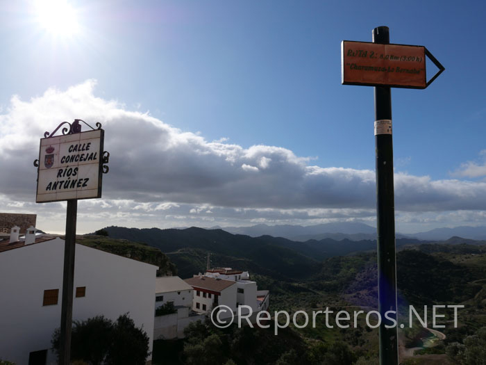 Punto de inicio de la ruta 2 de Almogía Punto de inicio de la ruta 2 de Almogía