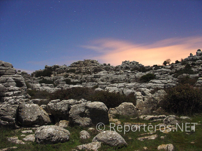 Fotografía nocturna en el Torcal Alto Fotografía nocturna en el Torcal Alto