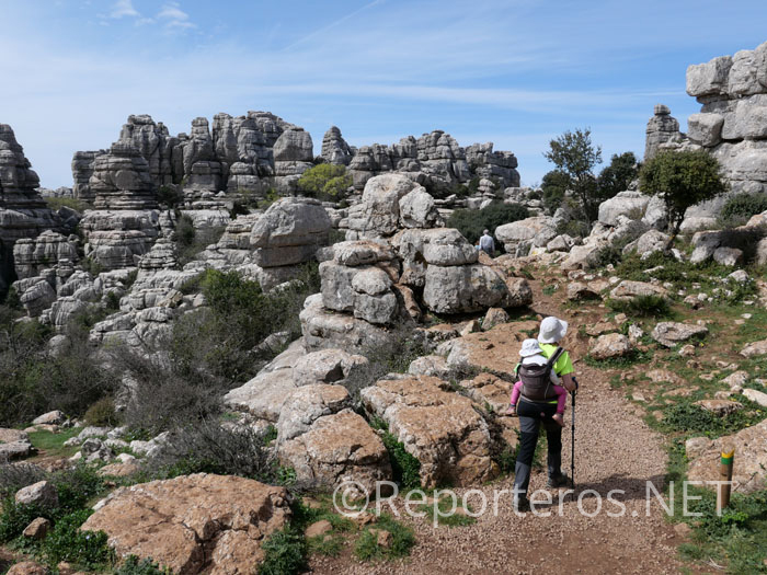 Tramo de sendero de la ruta amarilla Tramo de sendero de la ruta amarilla