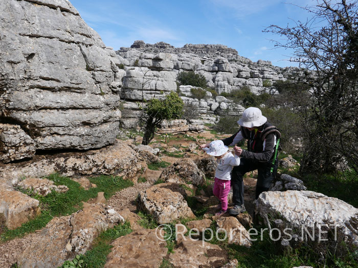 En algunos puntos el sendero es bastante irregular En algunos puntos el sendero es bastante irregular