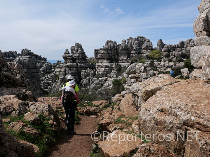 El sendero con amplias vistas al Karst El sendero con amplias vistas al Karst
