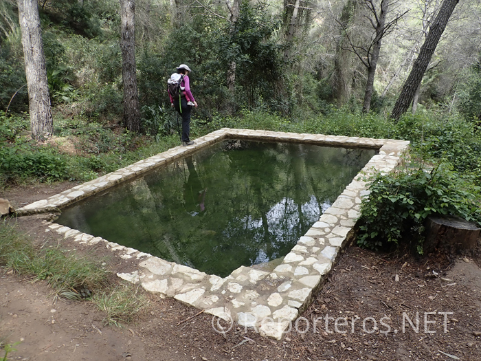 Poza en la fuente de La Piedra Poza en la fuente de La Piedra
