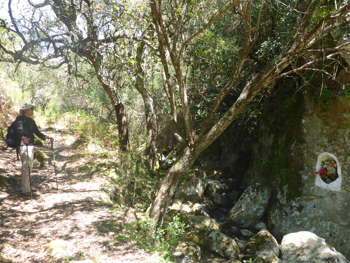 Hornacina de virgen en el arroyo Hornacina de virgen en el arroyo