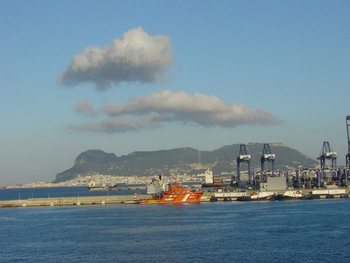 Gibraltar desde el ferry Gibraltar desde el ferry