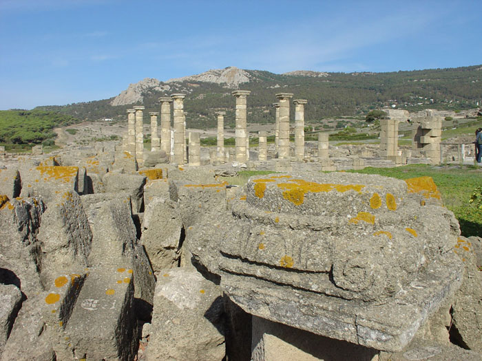Ruinas de Bolonia con la duna al fondo Las Ruinas de Bolonia