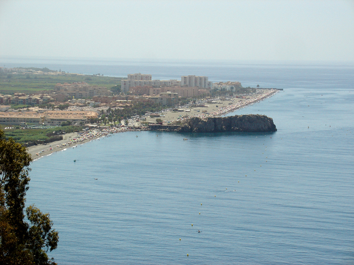 Panorámica de la costa de Salobreña Panorámica de la costa de Salobreña