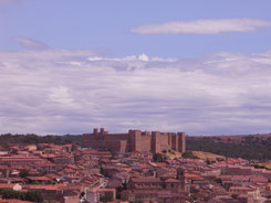 Casas de Siguenza dominadas por el castillo Casas de Siguenza dominadas por el castillo
