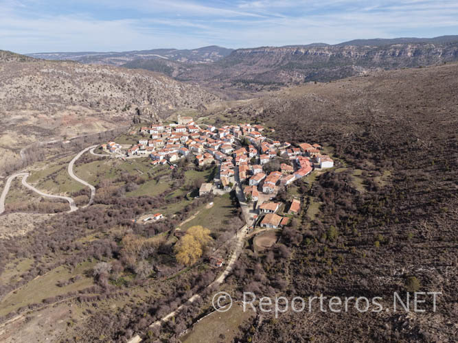 Huélamo a vista de pájaro