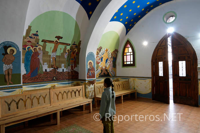 El artista José Segura García realizó las pinturas con ayuda de los vecinos del pueblo