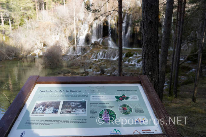 El recorrido está interpretado por paneles de información