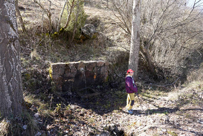 Sendero de subida hacia el Escalerón