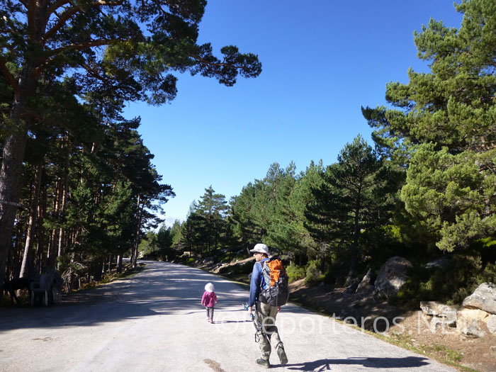 Comenzamos a andar por la misma pista por la que hemos entrado Comenzamos a andar por la misma pista por la que hemos entrado