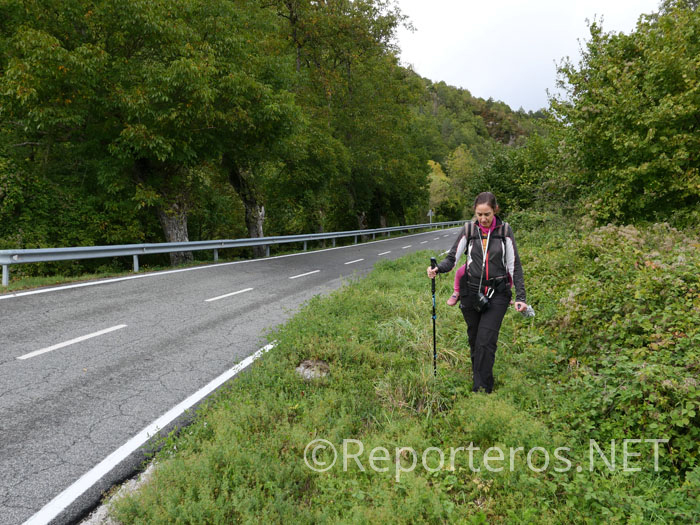 Precaución en el tramo de carretera Precaución en el tramo de carretera