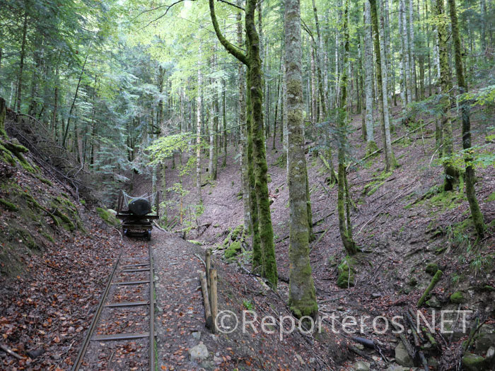 Se usaban unas vías desmontables al ser una zona fronteriza Se usaban unas vías desmontables al ser una zona fronteriza