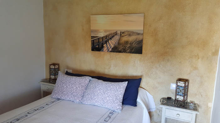 Dormitorio en una de las Casas del Molino de Vejer Dormitorio en una de las Casas del Molino de Vejer