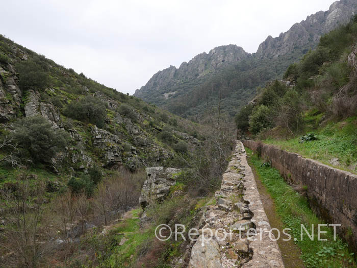 Al fondo, la sierra con sus formaciones típicas de las Villuercas Al fondo, la sierra con sus formaciones típicas de las Villuercas